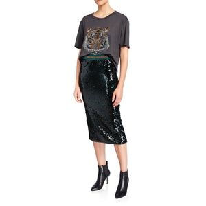 Liza Skirt in Dark Seaweed